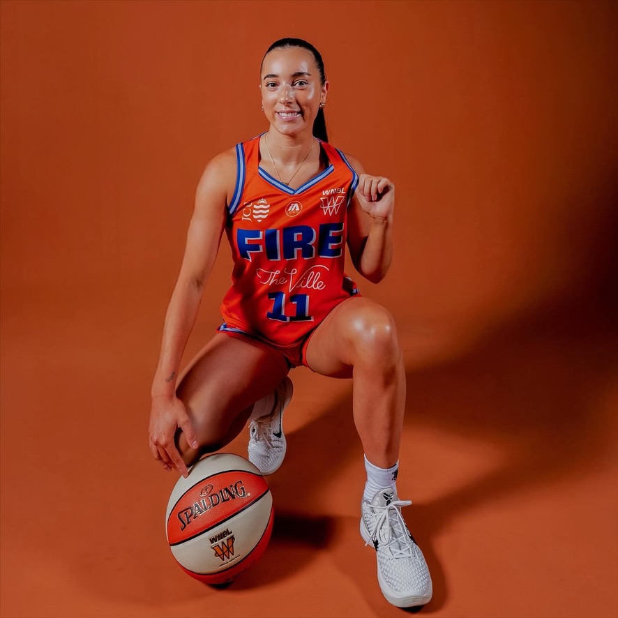 Chloe in Townsville Fire WNBL uniform